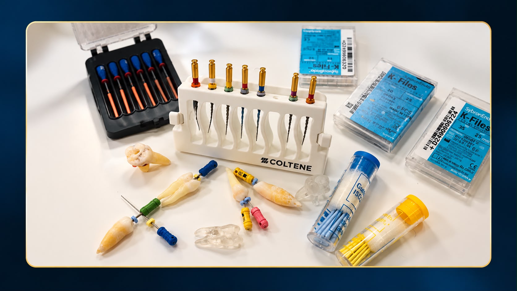 Instrumente și modele dentare pentru tratamentul endodontic